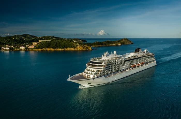 Viking Ocean ship in Antigua / Courtesy of Viking Ocean Cruises