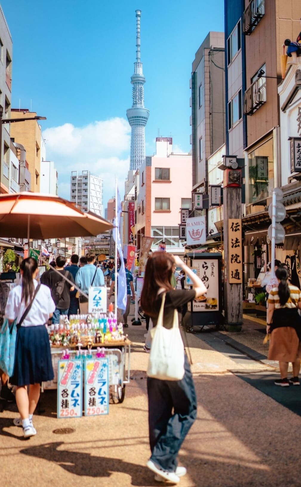 Tokyo street scene Skytree
