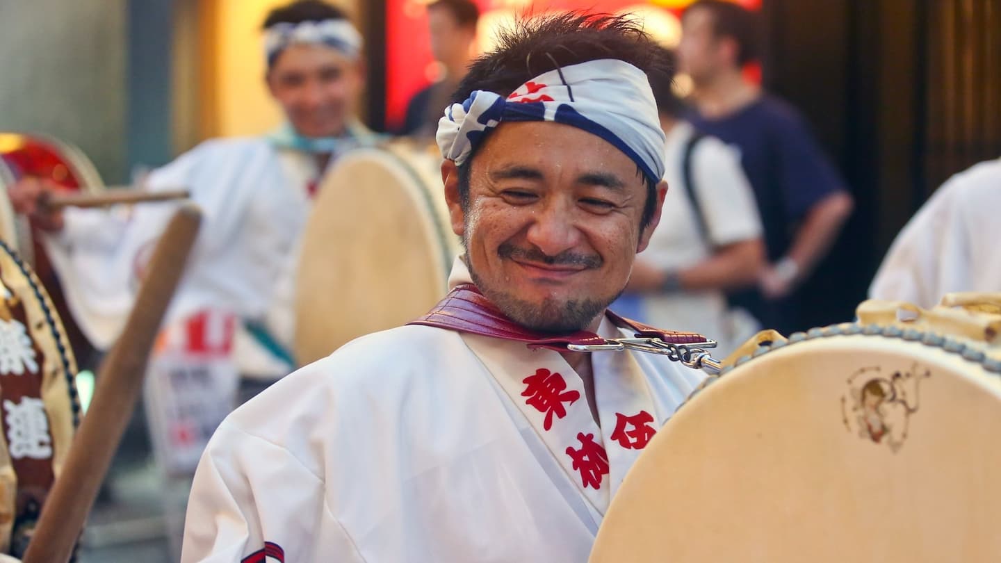 Japan taiko drumming