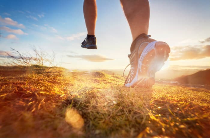 Person jogging